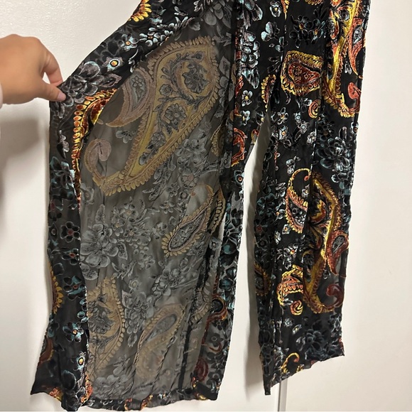 Lioness Paisley Festival Semi Sheer Pants Size Small - Picture 5 of 8